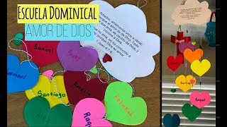 Manualidades para la Escuela DominicalEl amor de Dios y al prójimo [upl. by Ahtebat]