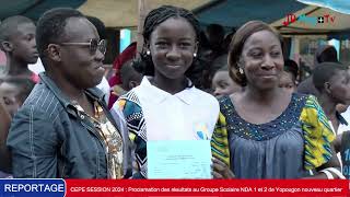 🔴CEPE SESSION 2024  Proclamation des résultats au Groupe Scolaire NDA 1 et 2 de Yopougon [upl. by Ruosnam]