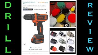 Black amp Decker Drill Review Keyless Chuck Discussion [upl. by Tsnre907]