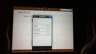 Apple iPad Review Teil 7 Kalender Kontakte Notizen [upl. by Cupo]