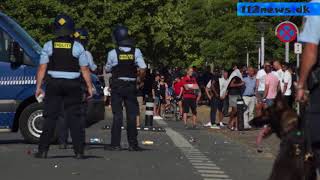 quotStram Kursquot demonstration endte i gadekamp i Slagelse Nordby [upl. by Akinna527]