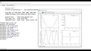 GNUPLOT TUTORIAL LEC 5 MULTIPLOT  Set of Plots to a Single Plot [upl. by Suoinuj]