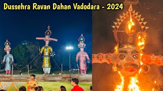 Dussehra Ravan Dahan Vadodara Gujarat 2024  Organised by North India Cultural Association [upl. by Yeliac]