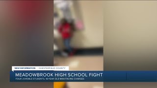 Four students and 18yearold facing charges for fight at Meadowbrook High School [upl. by Aneleiram]