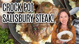 Delicious Crock Pot Salisbury Steak [upl. by Srednas]