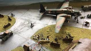 WW2 RAF military Airfield Diorama updated video [upl. by Torray21]