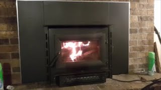 Vogelzang Wood Stove Insert and Chimney Liner Insert Install [upl. by Gian]