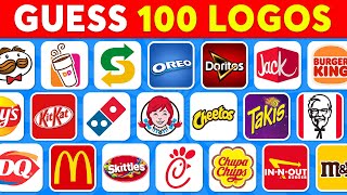 Guess The Food Logo in 2 Seconds  100 Famous Logos 🍔🍫 Logo Quiz 2024 [upl. by Berne]