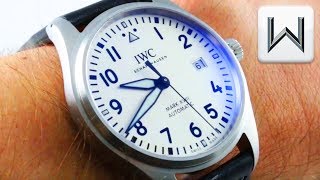 IWC Pilot’s Watch Mark XVIII SILVER DIAL IW327012 Luxury Watch Review [upl. by Selwyn302]