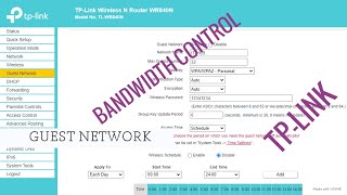 Control your internet speedSet BandwidthDual SSIDGuest Wifi Network In TP Link Router [upl. by Martha]