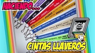 COMO HACER CINTAS LLAVEROS  PARTE 1 [upl. by Benji375]