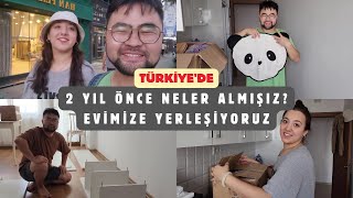 2 Yıl Önce Ev İçin Neler Almışız Evimize Yerleşiyoruz TürkÇin çift vlog [upl. by Pucida940]