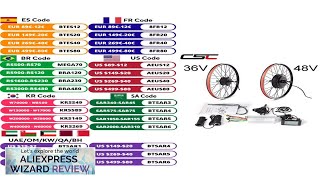 CSC 36V 250W 350W 500W Ebike Conversion Kit 48V 1000W 1500W hub Review [upl. by Malvin]