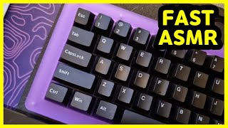 【FAST ASMR】 Monstargear Acrylic XO60⌨️  Kailh Longhua Brown  Keyboard Typing ASMR  No Talking😴 [upl. by Aerdnaxela]