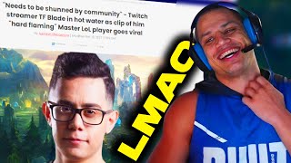 TYLER1 REACTS TO TFBLADE DRAMA [upl. by Narmi]