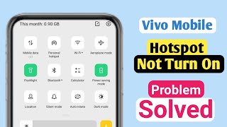 Vivo mobile hotspot not turning on problem Solved  Vivo Hotspot problem Solved [upl. by Einahpehs]