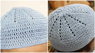 Crochet muslim prayer capHow to Crochet Muslim Prayer CapVery Easy Crochet Pray Cap for Beginners [upl. by Hteb]