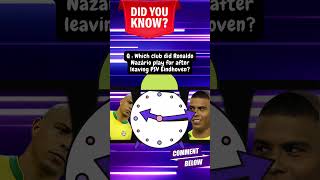 Ronaldo Nazario The Football Legend I ytshorts football quiz [upl. by Notelrac]