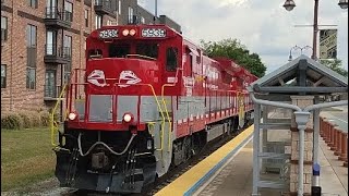 rj corman 5939 passes Mount Juliet station with quotrobbery trainquot [upl. by Leo]