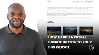 How to Add a PayPal Donate Button to Your Divi Website [upl. by Ateloiv]