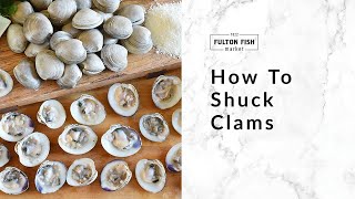 Fulton Fish Market  Shucking Clams [upl. by Stephens671]