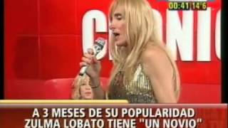 Zulma Lobato cantando en cronica tv [upl. by Undry980]