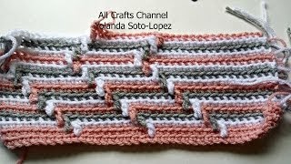 How to crochet Apache Tears pattern for blanket crochet tutorial [upl. by Karla641]