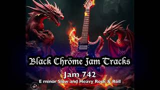 Backing Track 742 E Min Slow amp Heavy Rock amp Roll [upl. by Paluas524]