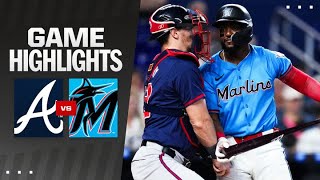 Braves vs Marlins Game Highlights 92224  MLB Highlights [upl. by Alfreda]