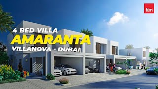 Amazing 4 Bed Villa in Amaranta  3 Villanova  Dubai [upl. by Ailak]