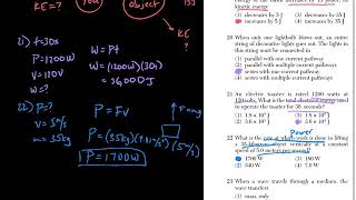 2017 Physics Regents Part A2 [upl. by Aisorbma]