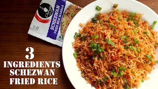 Chings Schezwan Fried Rice  Indian Chinese Made Easy  3 Ingredient Recipe  IndoChinese [upl. by Neelyam]