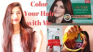 How to Highlight Your Own Hair at Home in HINDI Streax Soft Red Highlighter Kit [upl. by Burrus]