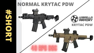 Umbrella Armory Krytac vs Normal Krytac PDW Short [upl. by Notsa]