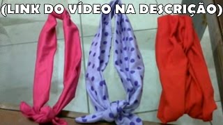 Faça você mesmo Bandanas LINK DO VÍDEO NA DESCRIÇÃO [upl. by Nnewg286]