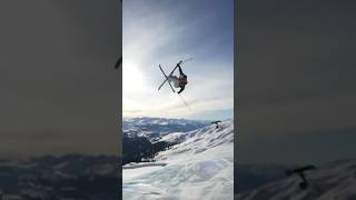 what a run 😤 Mac Forehand perfectly fusing together technicality amp innovation🥈👏 Laax Open Slopestyle [upl. by Eelahs]