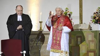 Benedict XVI says that Protestantism is not heresy [upl. by Ahsinawt]