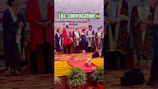 pG convocation 🧑‍🎓lkc lyallpurkhalsacollege postgraduate collegelife jalandhar [upl. by Fidole]