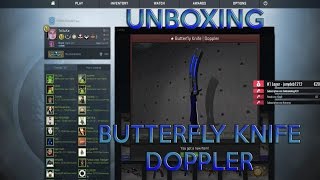 BUTTERFLY KNIFE DOPPLER UNBOXING [upl. by Steven]