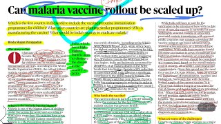 Exploring the Feasibility Scaling Up Malaria Vaccine Rollout  UPSC Insights 🌍💉 UPSC2024 Malari [upl. by Vicki625]