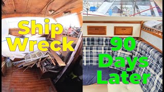 Saving a 40ft Blue Water Sailboat in 90 days [upl. by Ahsei]