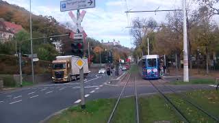 Würzburg Straßenbahn mitfahrt mit Linie 5 von Sanderring Reuterstraße [upl. by Avril]