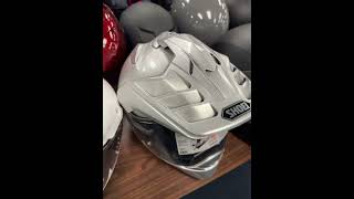 Shoei Hornet X2 Adventure Motorcycle Silver Helmet 399 shorts mxgear motorcyclegear fullerton [upl. by Noicnecsa]