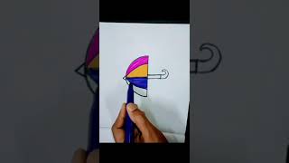 very easy nd simple drawing for kids😌step by step drawingcoloring for kids🤗drawingcreative kids🤩 [upl. by Paget81]