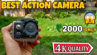 Best Action Camera Under 2000  Action Camera 4k [upl. by Ecirtal]