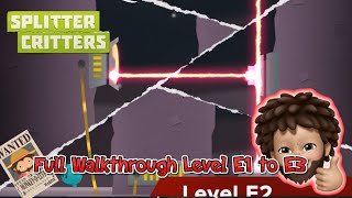 Splitter Critters  Full Walkthrough Level E1 to E3  Apple Arcade [upl. by Bashemath]