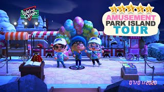 Incredible Amusement Park 5 Star Island Tour in Animal Crossing New Horizons [upl. by Kathe]