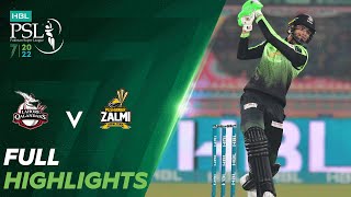 Full Highlights  Lahore Qalandars vs Peshawar Zalmi  Match 30  HBL PSL 7  ML2T [upl. by Arihsa599]