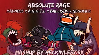 Absolute Rage Madness x AGOTI x Ballistic x GenocideFnF Mashup by HeckinLeBork [upl. by Bobette168]