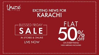 Exciting News For Karachi  Blessed Friday Sale Flat 50 Off On Everything [upl. by Lareena]